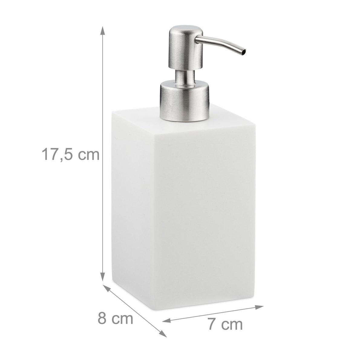 Stainless steel soap pump
