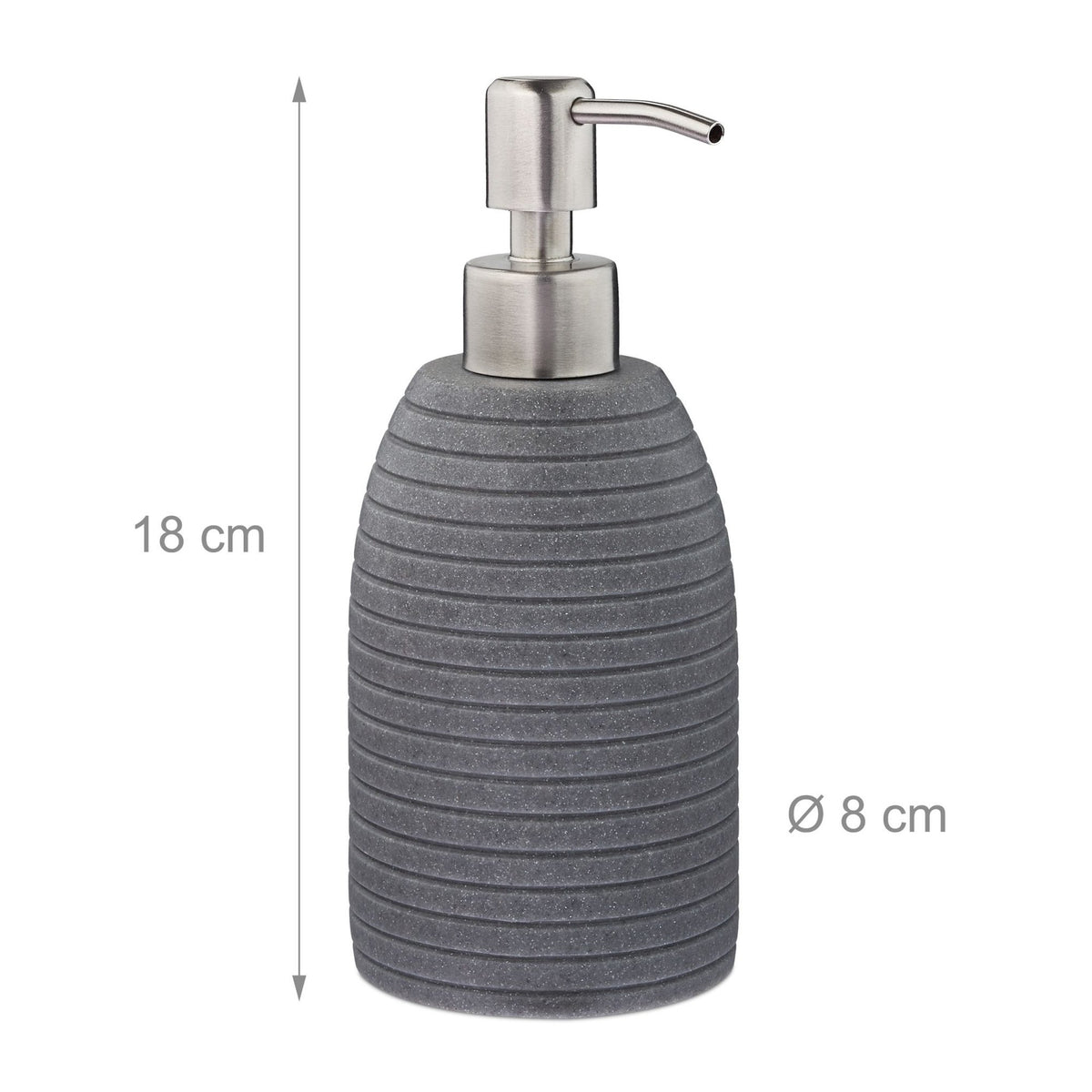 Stainless steel soap pump