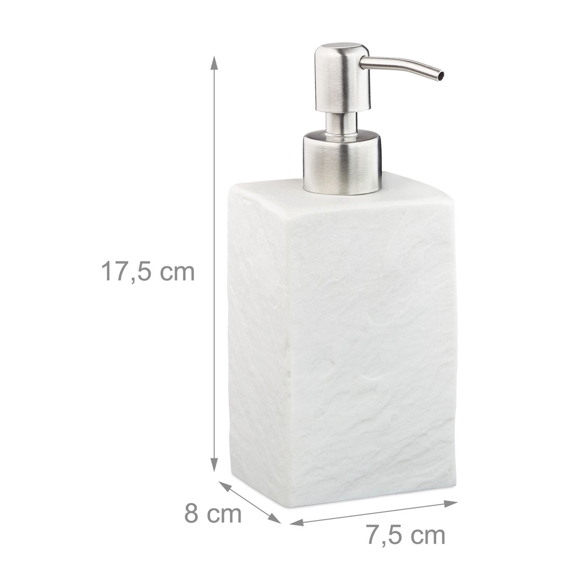 Stainless steel soap pump