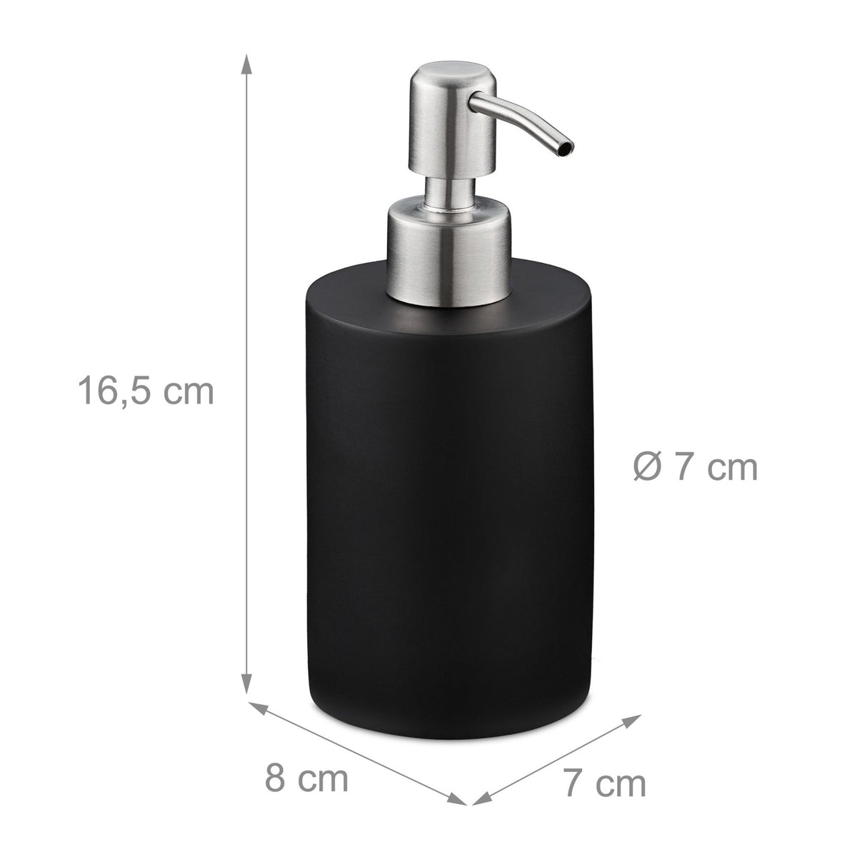 Stainless steel soap pump
