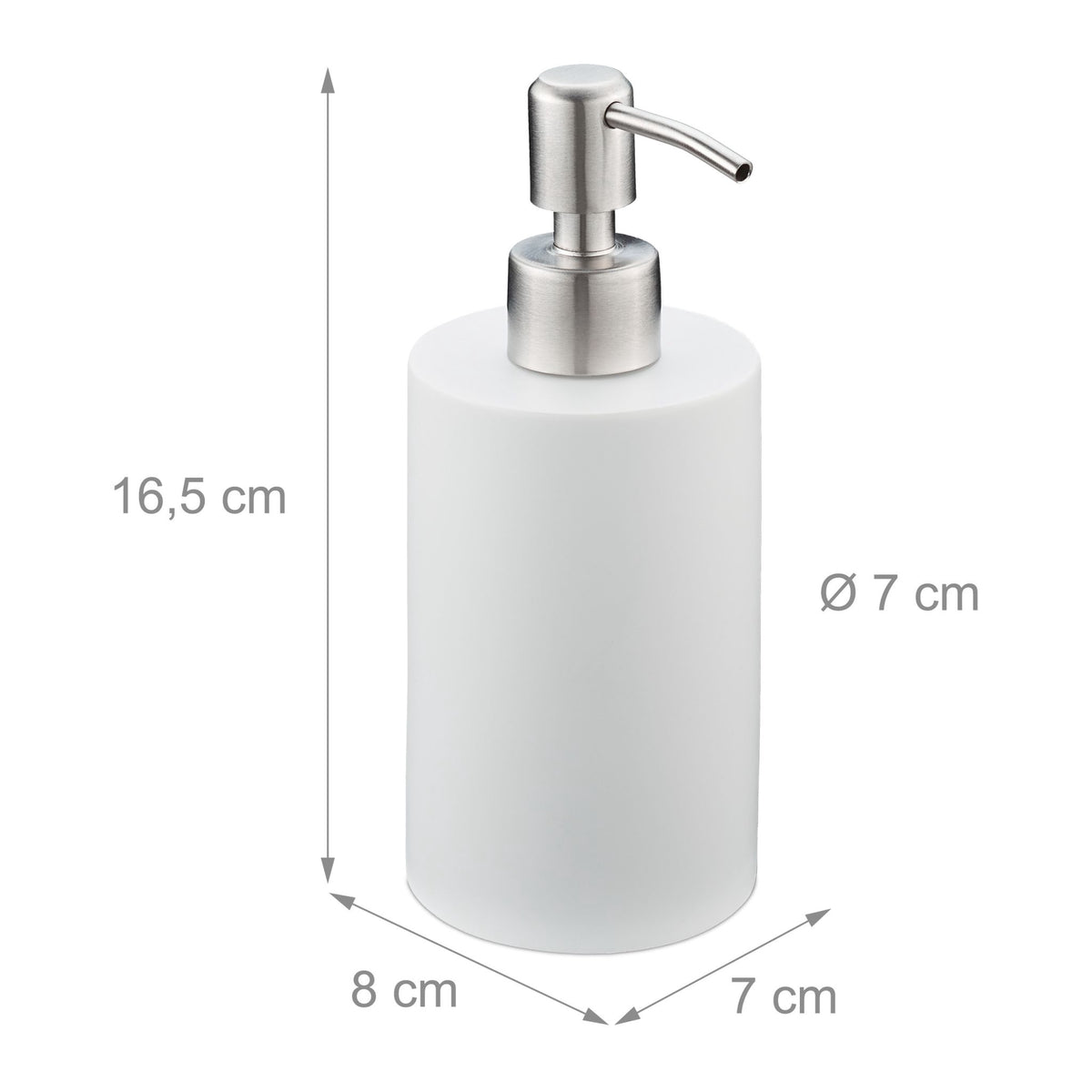 Stainless steel soap pump