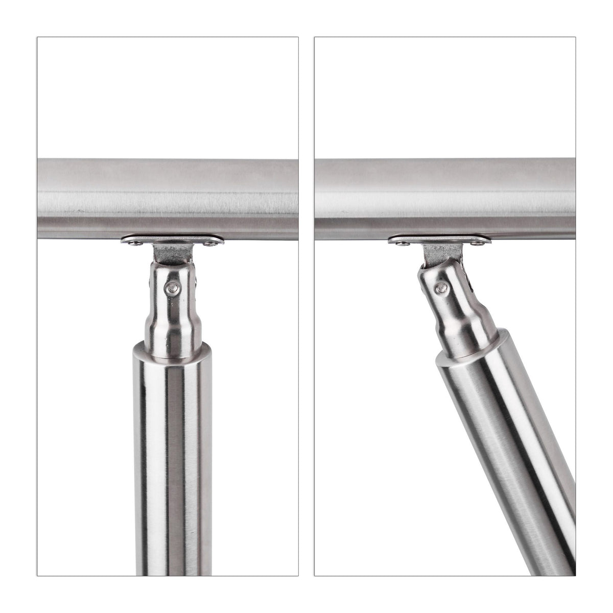 Stainless steel stair railings 1,0m / 2 post / 0 crossbars