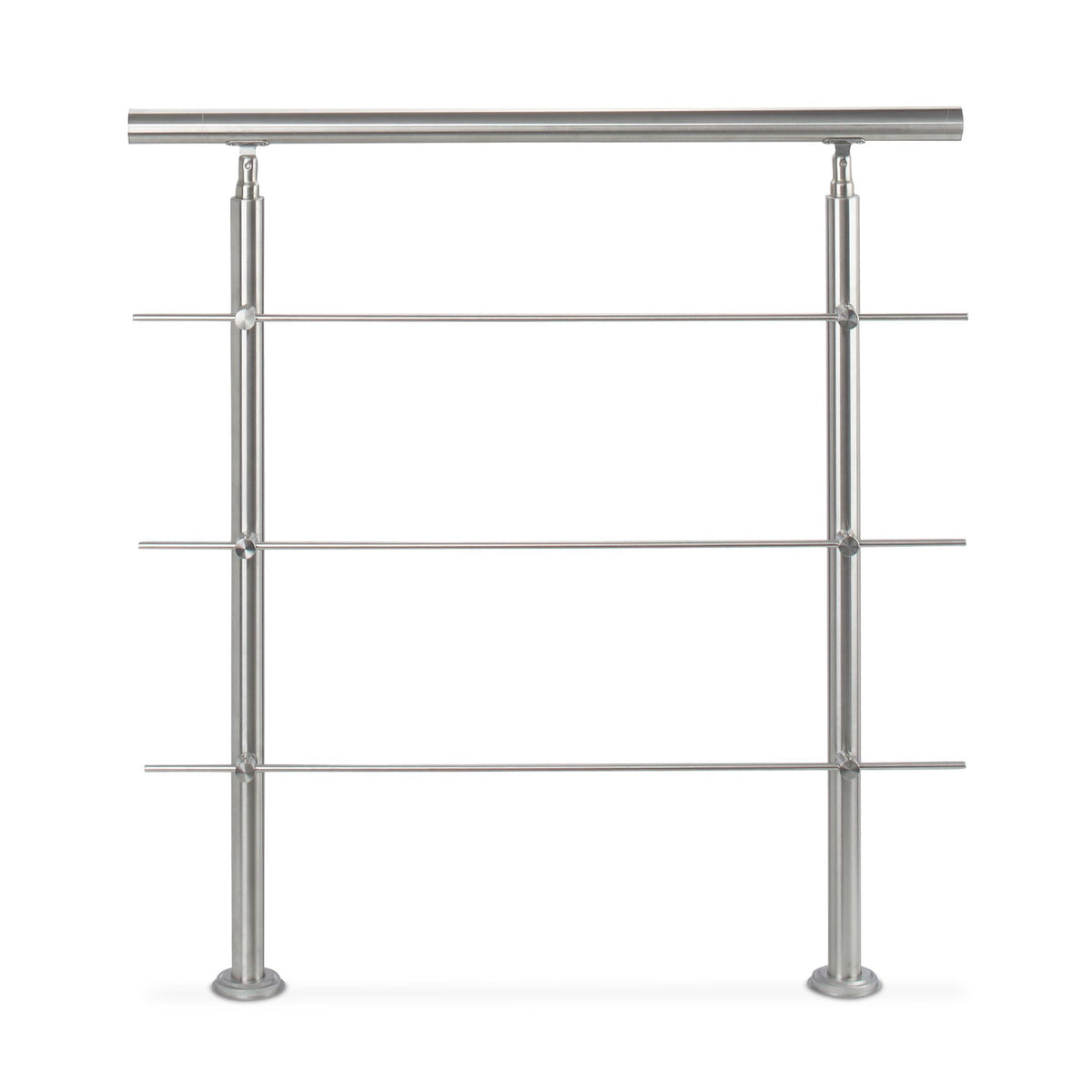 Stainless steel stair railings 1.0m / 2 posts / 3 crossbars