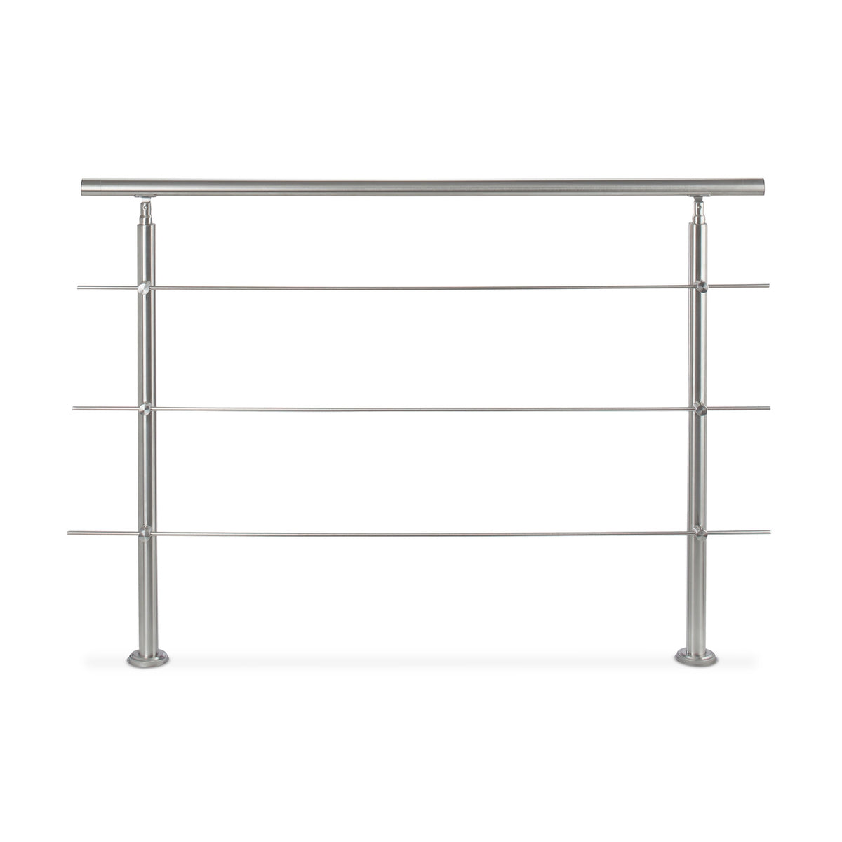 Stainless steel stair railings 1.5m / 2 posts / 3 crossbars