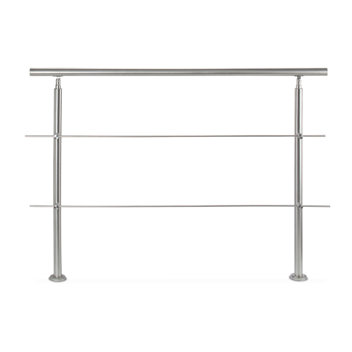 Stainless steel stair railings 1.5m / 2 posts / 3 crossbars