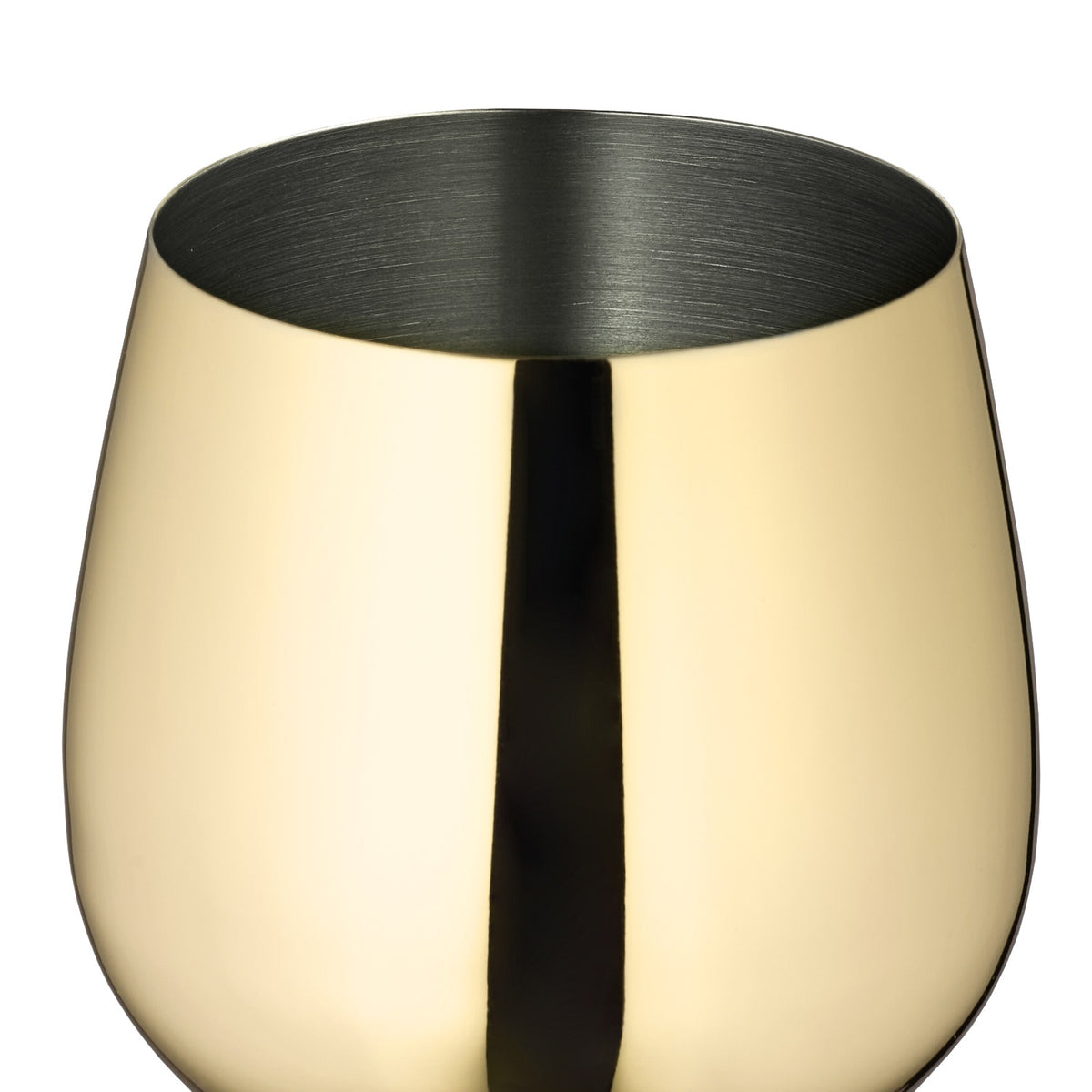 Stainless steel wine glasses, set of 4