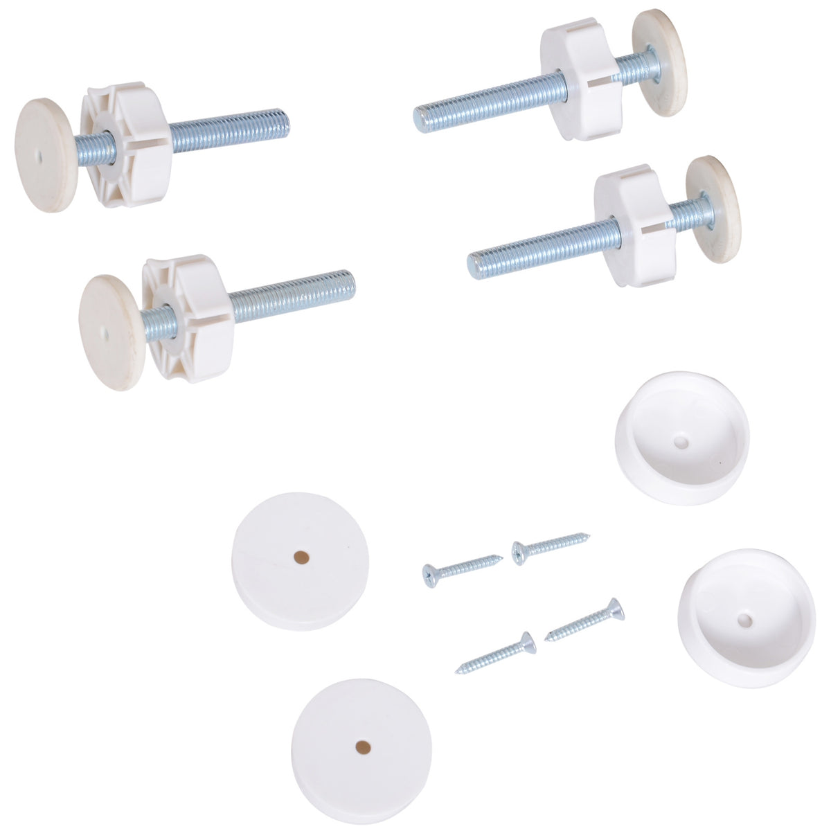 Stair Gate Metal Door Protection Barrier Gate Drill-Free Adjustable 76-107X76Cm White