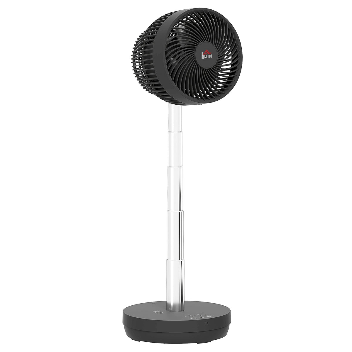 Stand Fan USB Rechargeable Fan with Remote Control Adjustable Tilt Oscillation 10 Speed Levels Timer Height Adjustable Telescopic Fan for Office Camping |