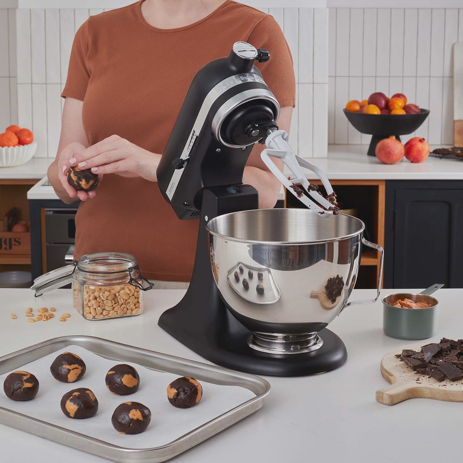 Stand Mixer 4.3L, Black Matte, Stainless Steel Bowl