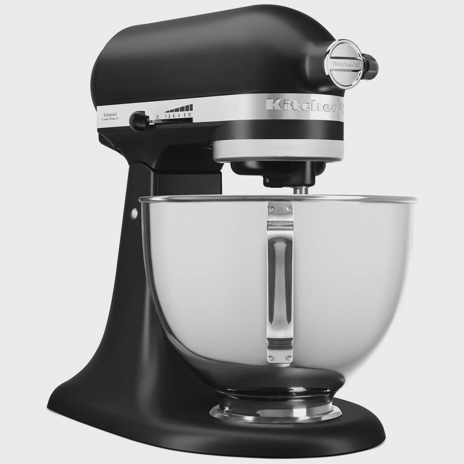Stand Mixer 4.3L, Black Matte, Stainless Steel Bowl