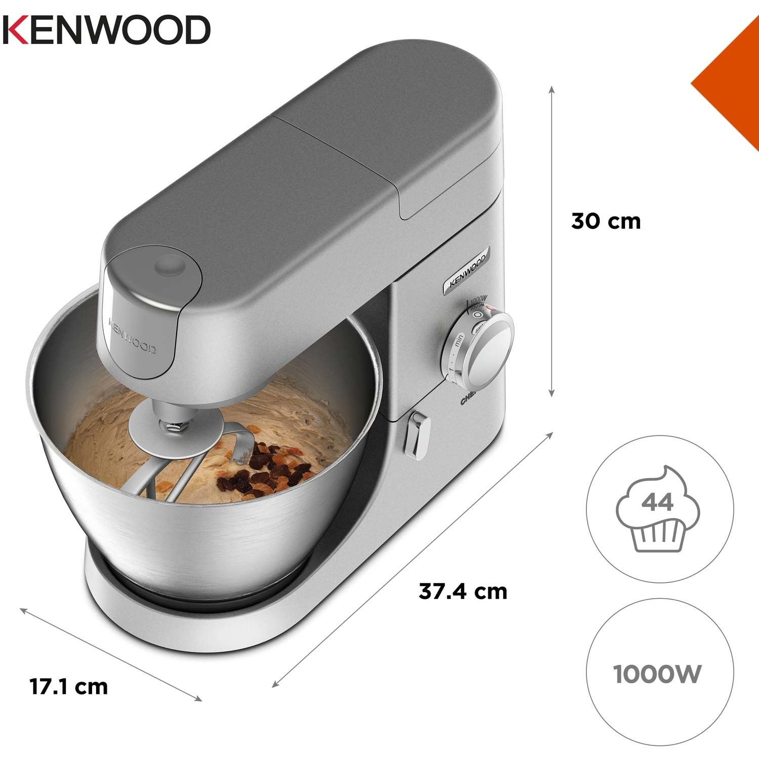 Stand Mixer 4.6L 1000W – Versatile Kitchen Tool