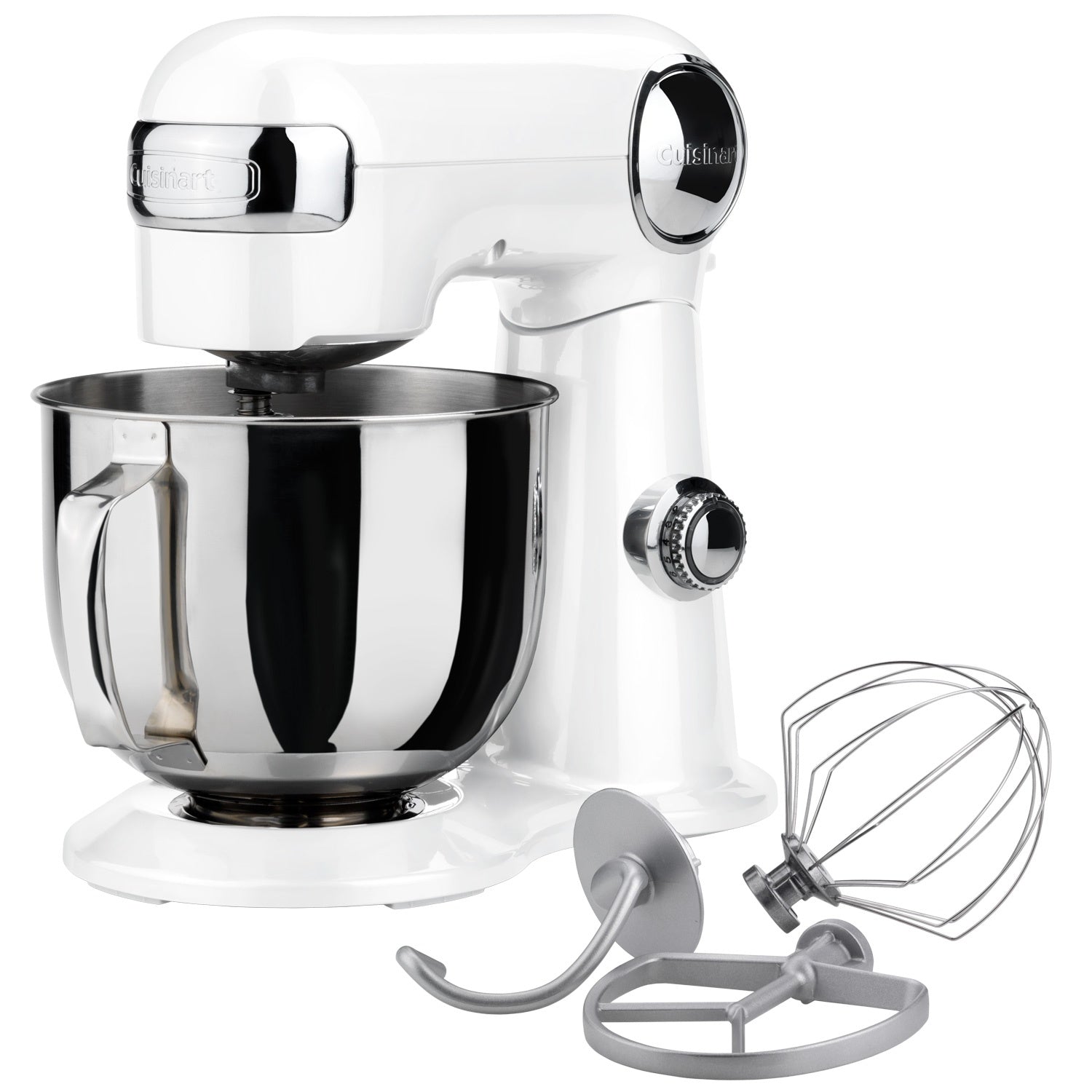 Stand Mixer 5.2L, 500W, White Metal