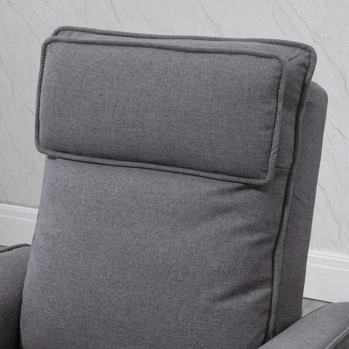 Stand-Up Chair Tv Chair With Electric Stand-Up Aid, Reclining Function, Linen Touch, Steel, Gray, 86 X 95 X 106 Cm