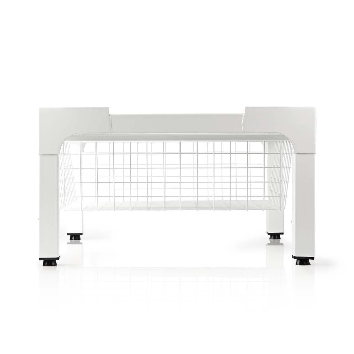 Stand for Washing Machine & Dryer | Wire basket | 200 kg | White