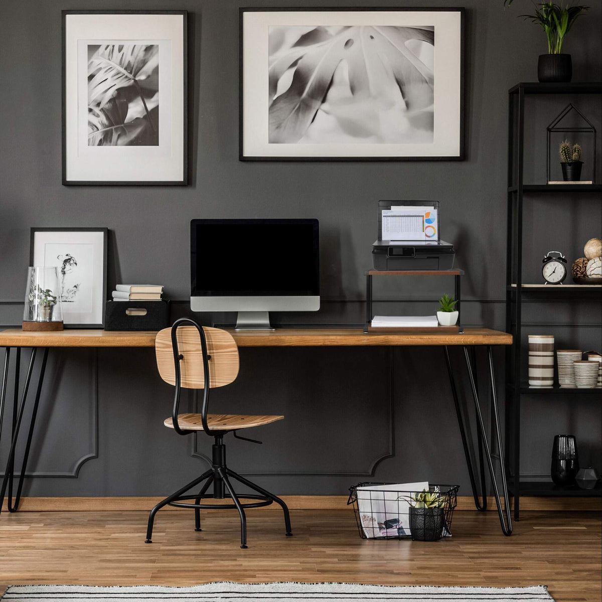 Stand for printers in industrial design
