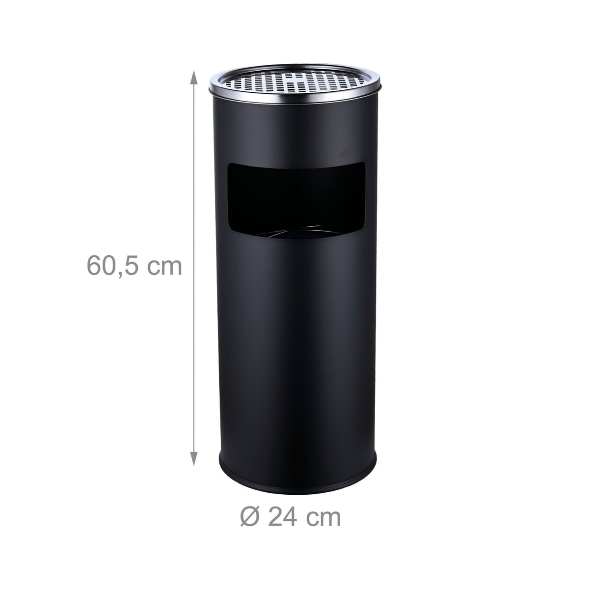 Standing Ashtray with 17L Bin – Removable Insert