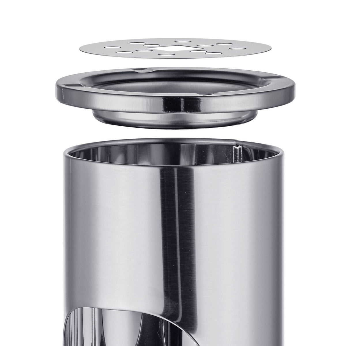 Standing Ashtray with 8L Bin – Stainless Steel