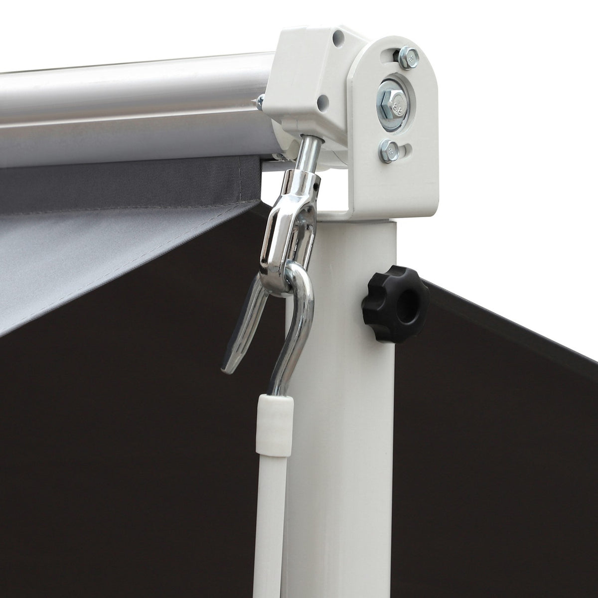 Standing Awning Garden Awning Awning With Folding Arm Crank Patio Gray 3X3M