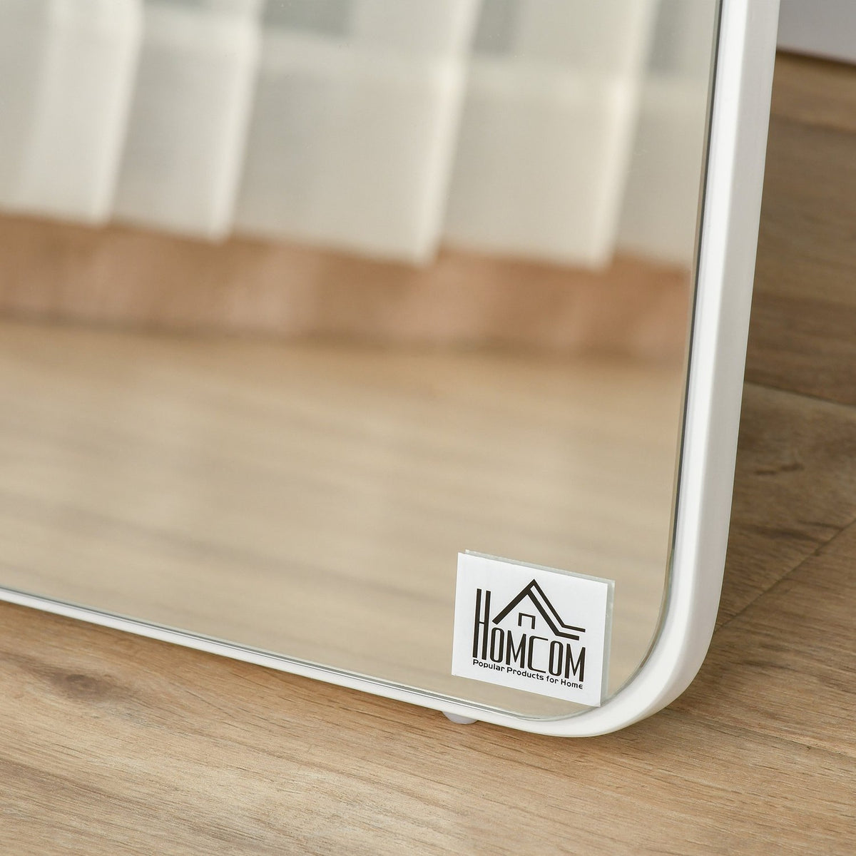 Standing Mirror, Full-Length Mirror With Folding Frame, Make-Up Mirror, Free-Standing Or Wall-Mounted, Stable For Living Room, Dressing Room