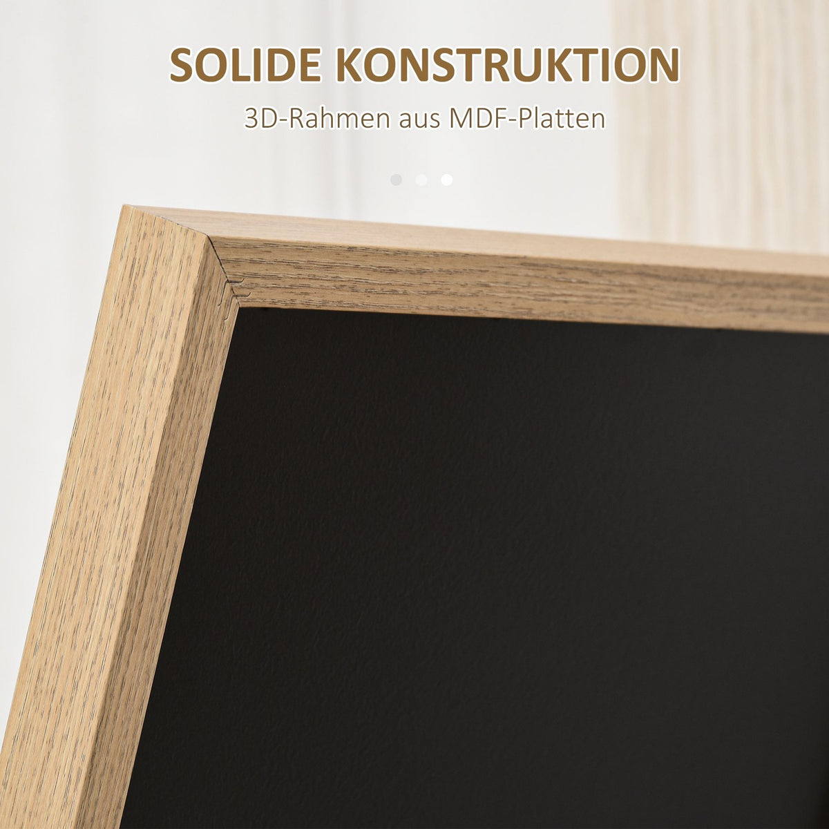 Standing Mirror With Wood Grain, Full-Length Mirror, Dressing Mirror, Make-Up Mirror, Silver + Light Brown, 40 X 35 X 147 Cm