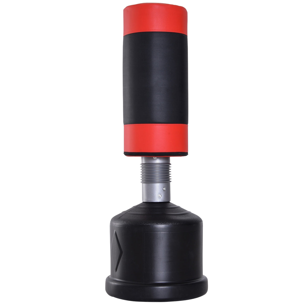Standing Punching Bag Boxing Dummy Boxing Dummy Training Boxing Partner Punching Bag Box 158-186 Cm Height Adjustable New Black + Red