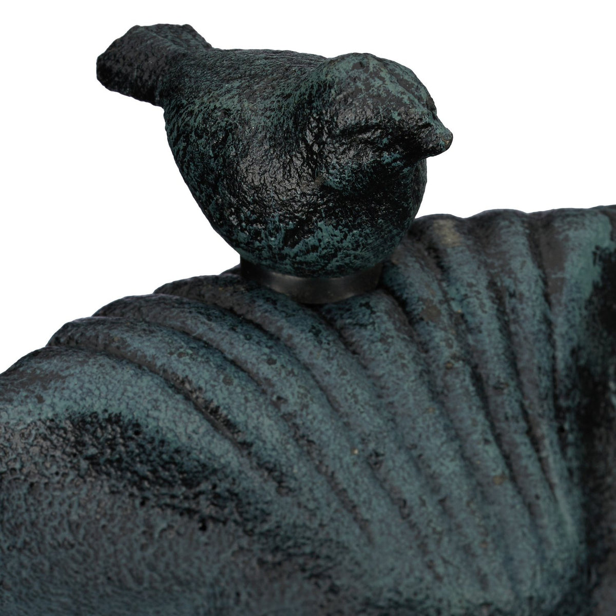 Standing bird bath in cast iron