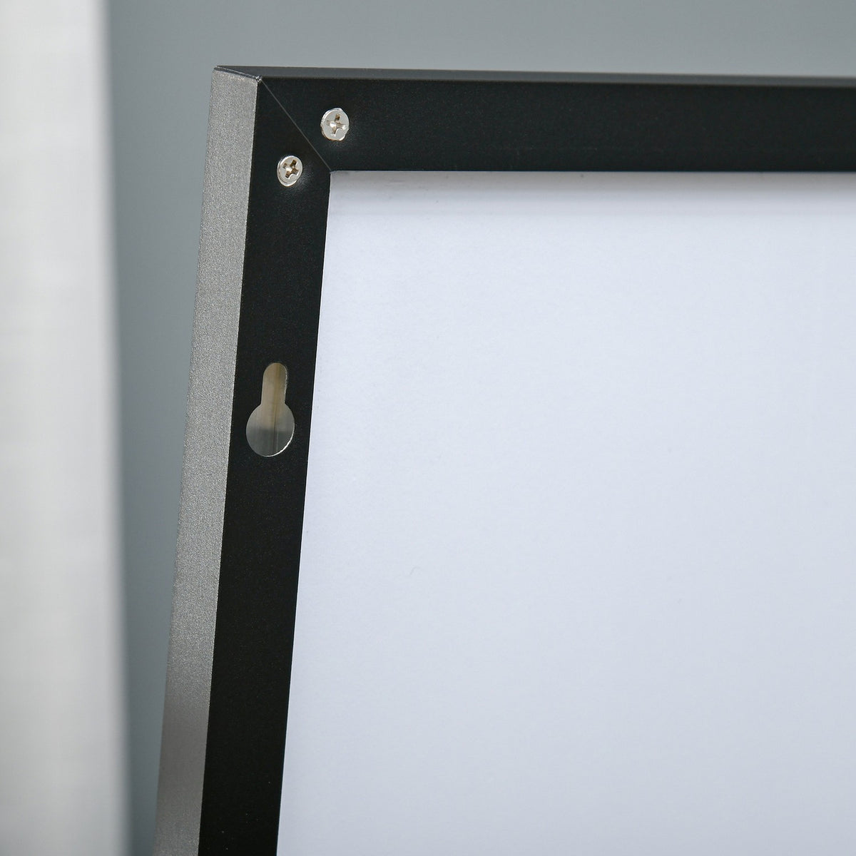 Standing mirror, free-standing full-length mirror, dressing mirror with stand, aluminum frame, for bedroom and hallway