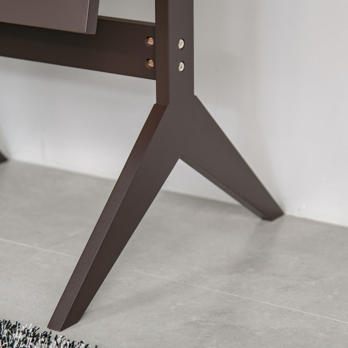 Standing mirror, full-length mirror, make-up mirror with raised feet, easy-care MDF coffee, 47 x 46 x 148 cm for bedrooms and hallways