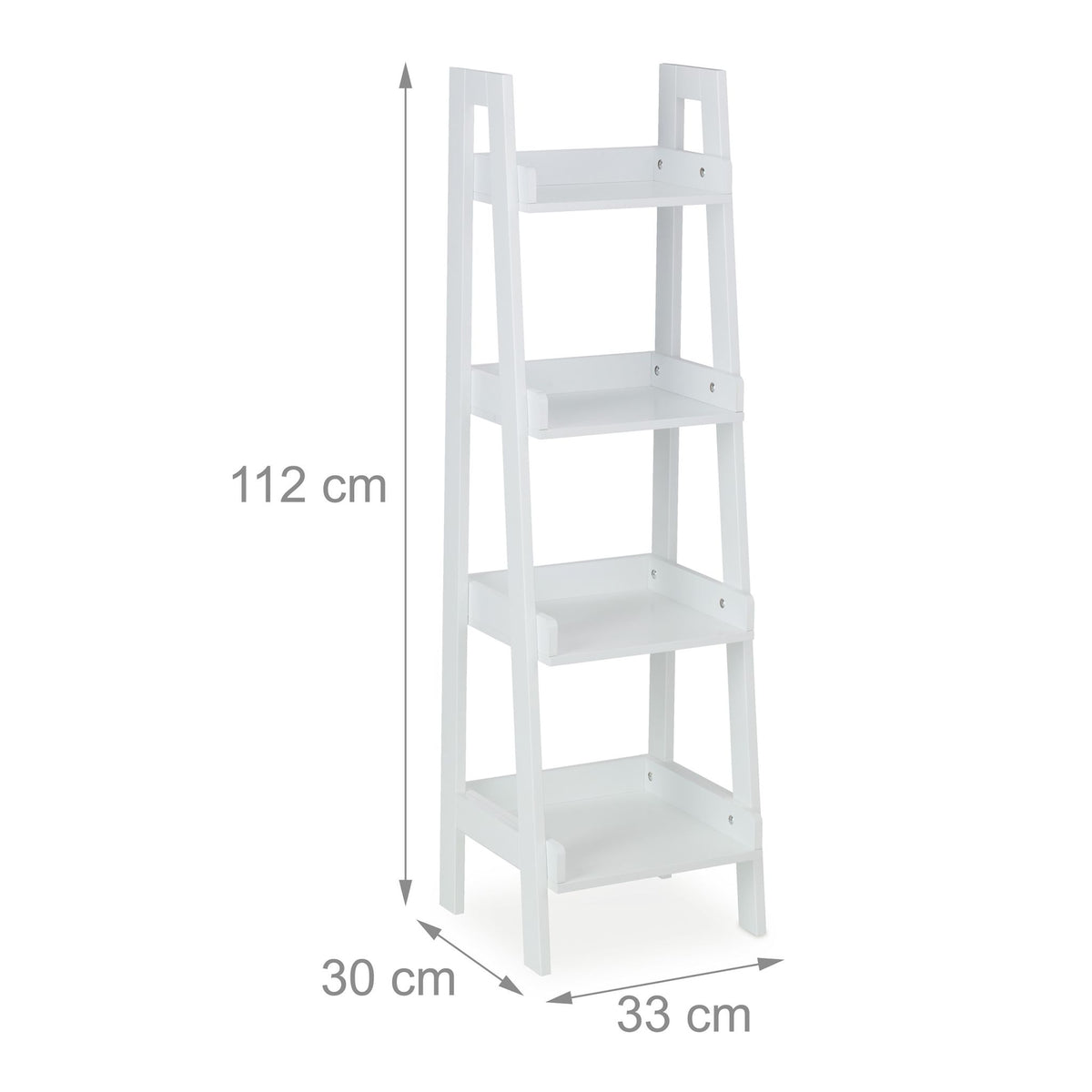 Standing shelf white 4 levels