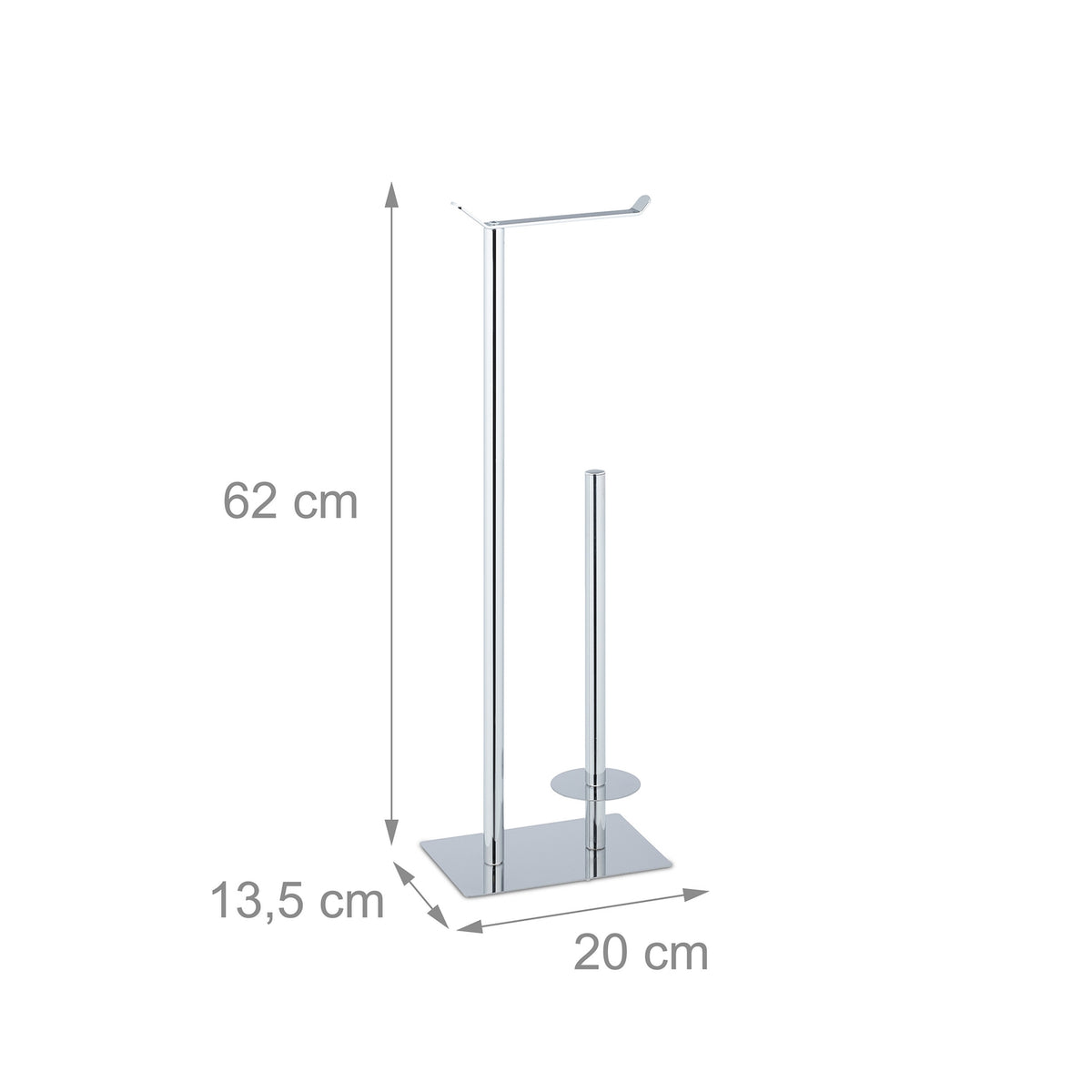 Standing toilet paper holder