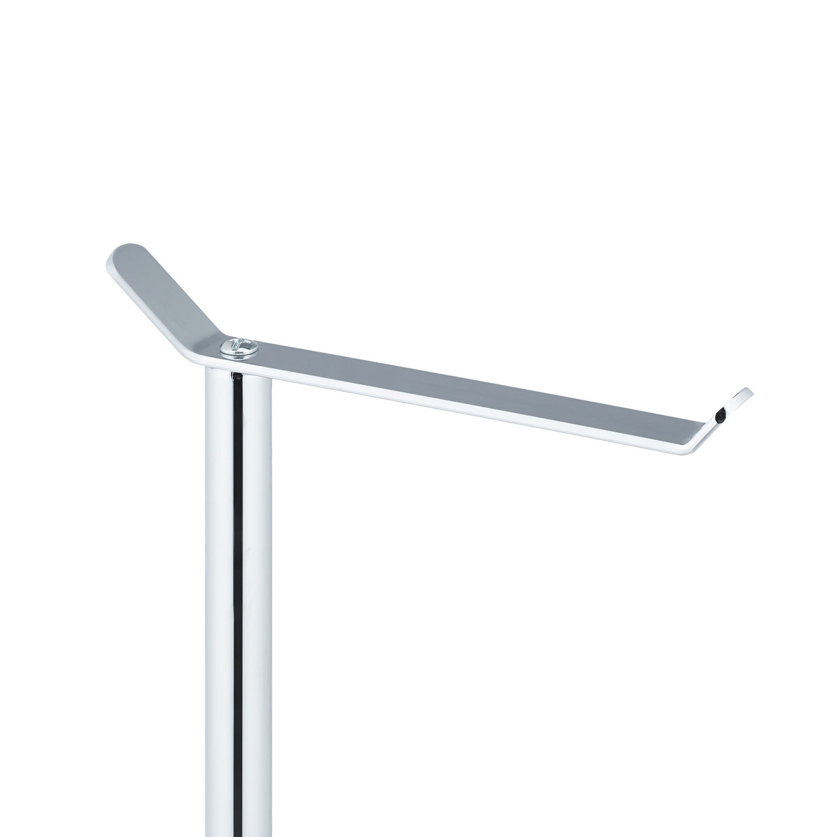 Standing toilet paper holder in silver
