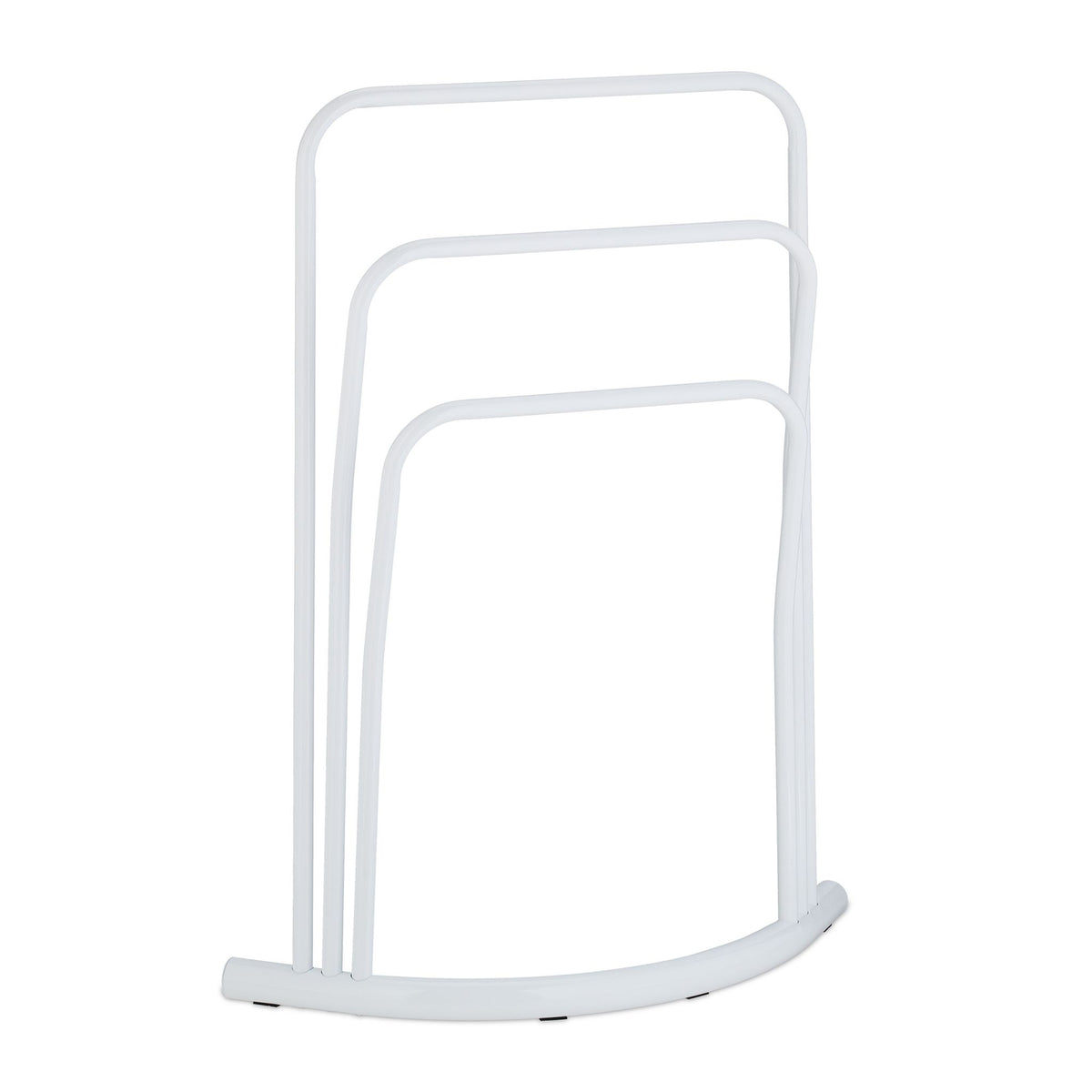Standing towel rail in white
