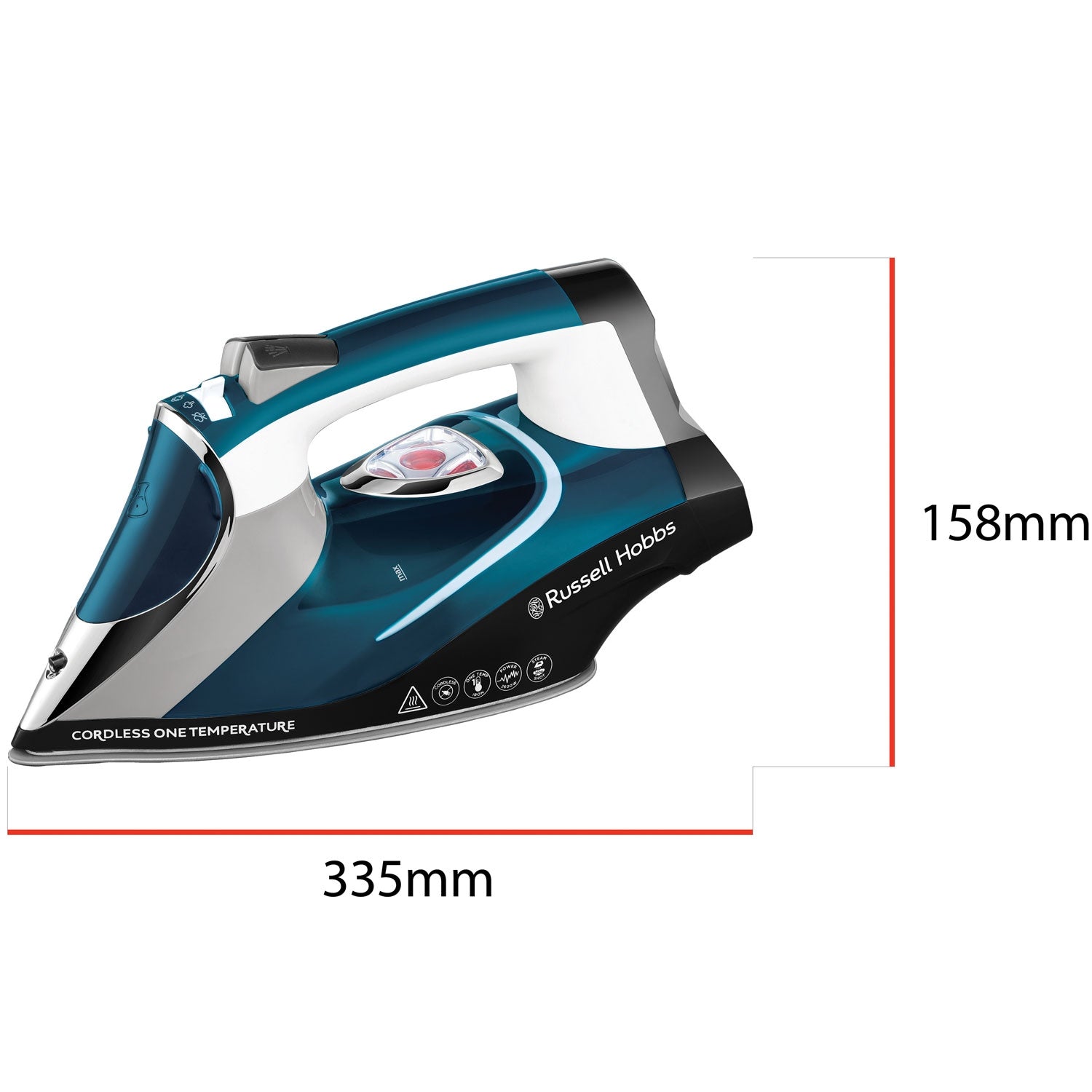 Steam iron Cordless One Temperature