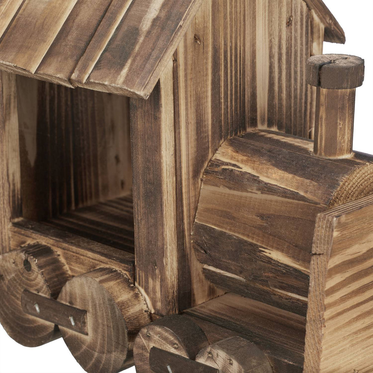 Steam locomotive for flower carriage for planting
