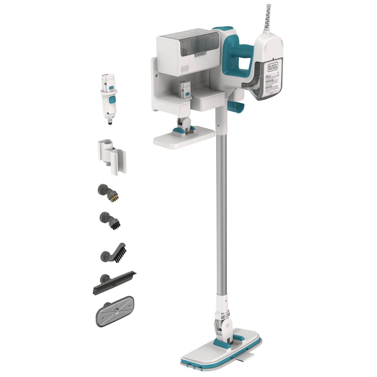 Steam mop 1500W Steam system 8 accessories