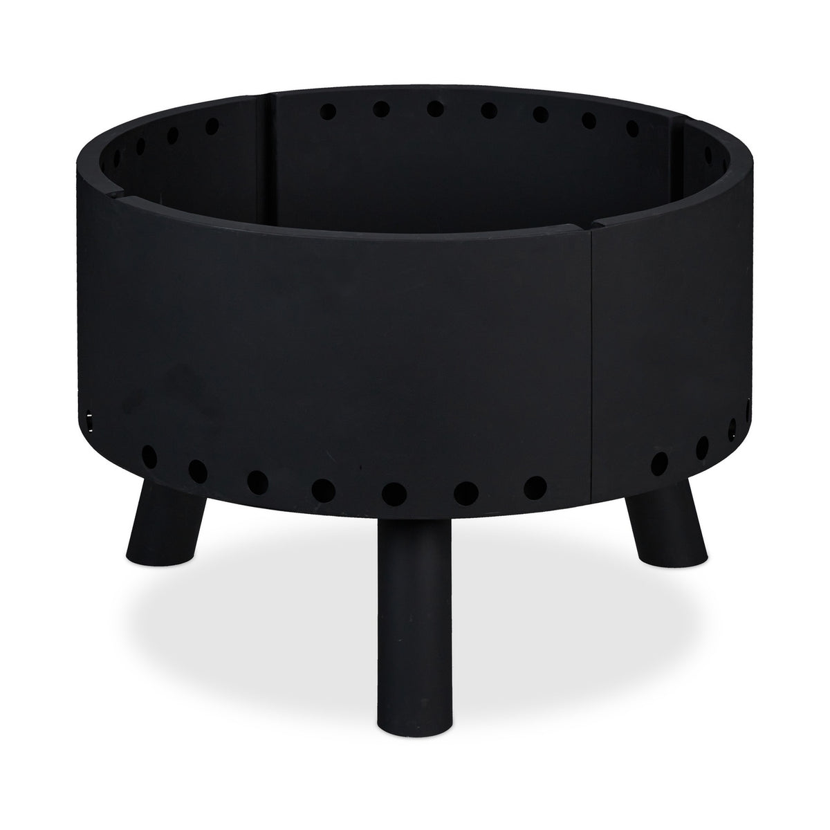 Steel Fire Bowl with Spark Guard and Heat Shield