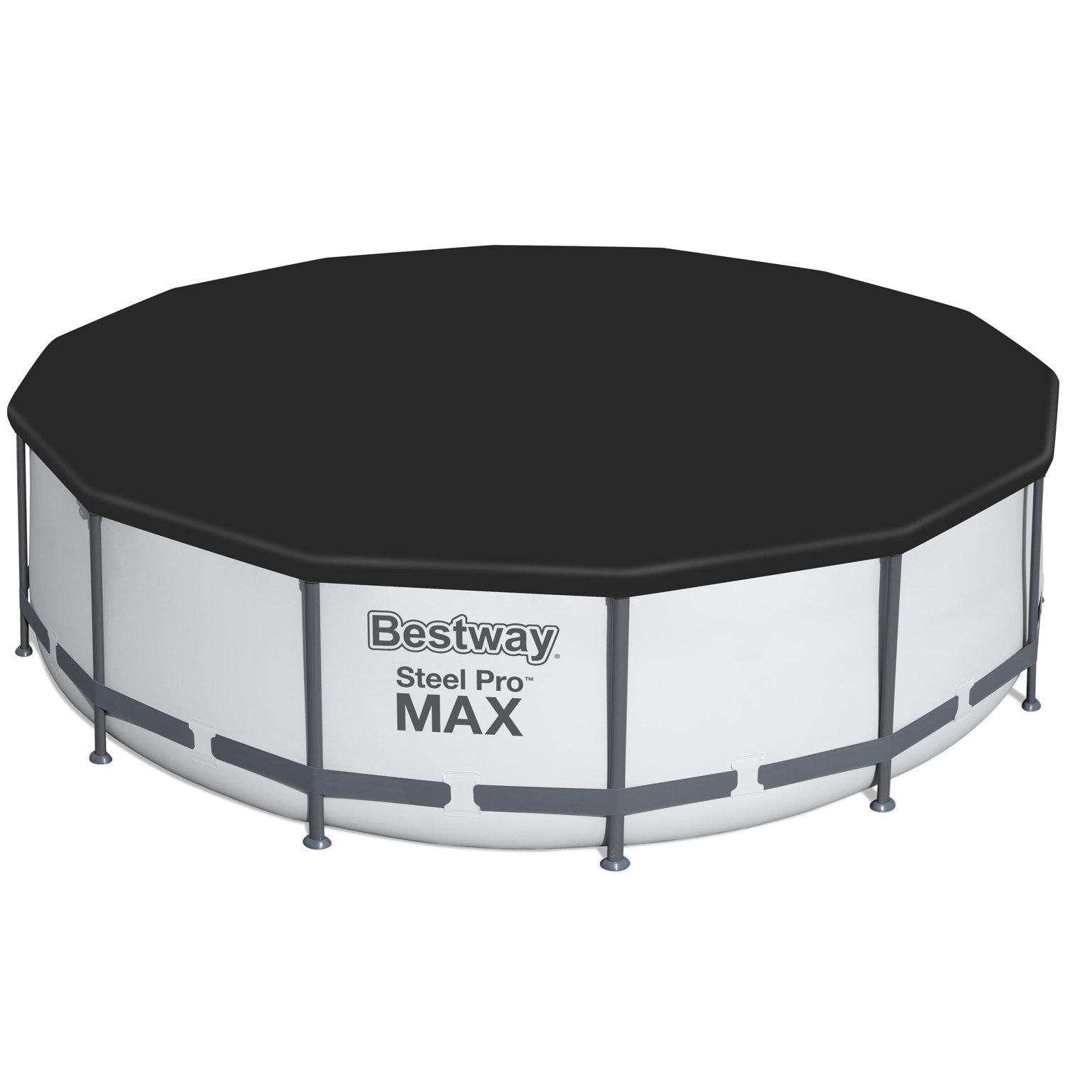Steel Frame Above Ground Pool, 3.96m x 1.22m, Easy Setup