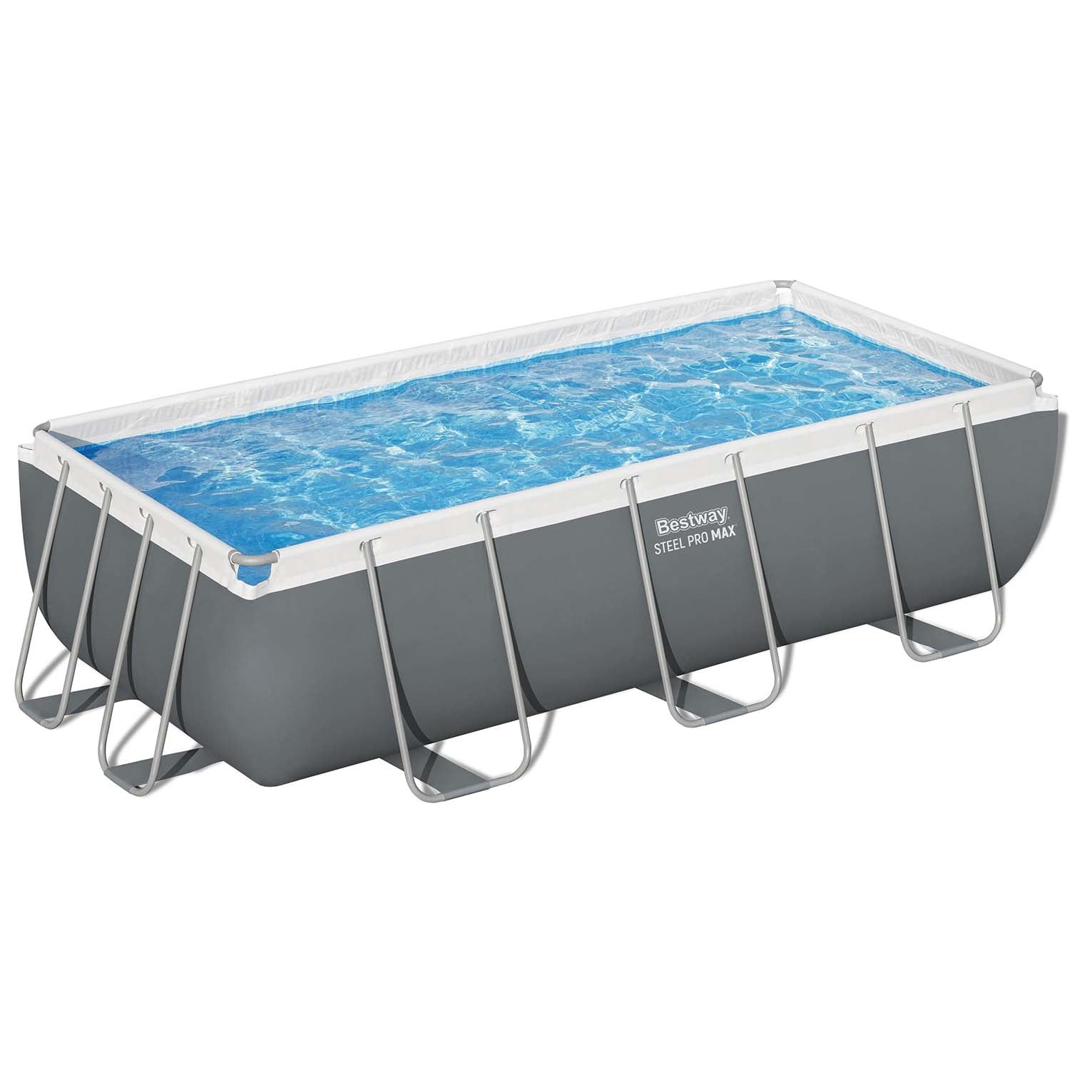 Steel Frame Pool 4.04 x 2.01 x 1.00 m with Filter Pump