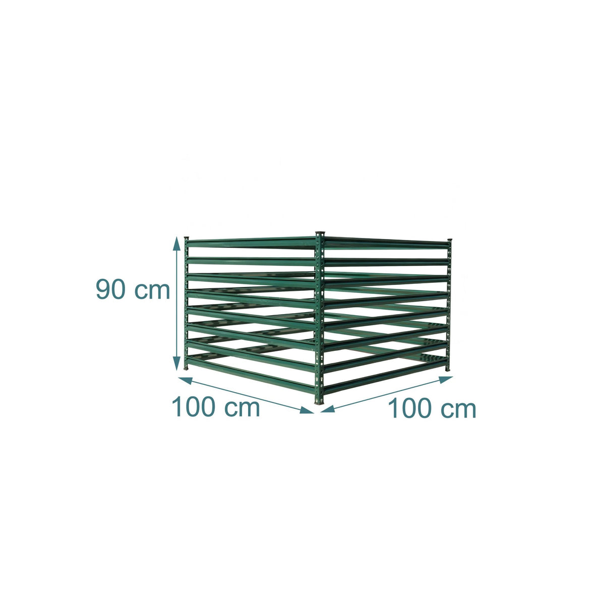 Steel Garden Composter, Open Slatted Design, Easy Assembly