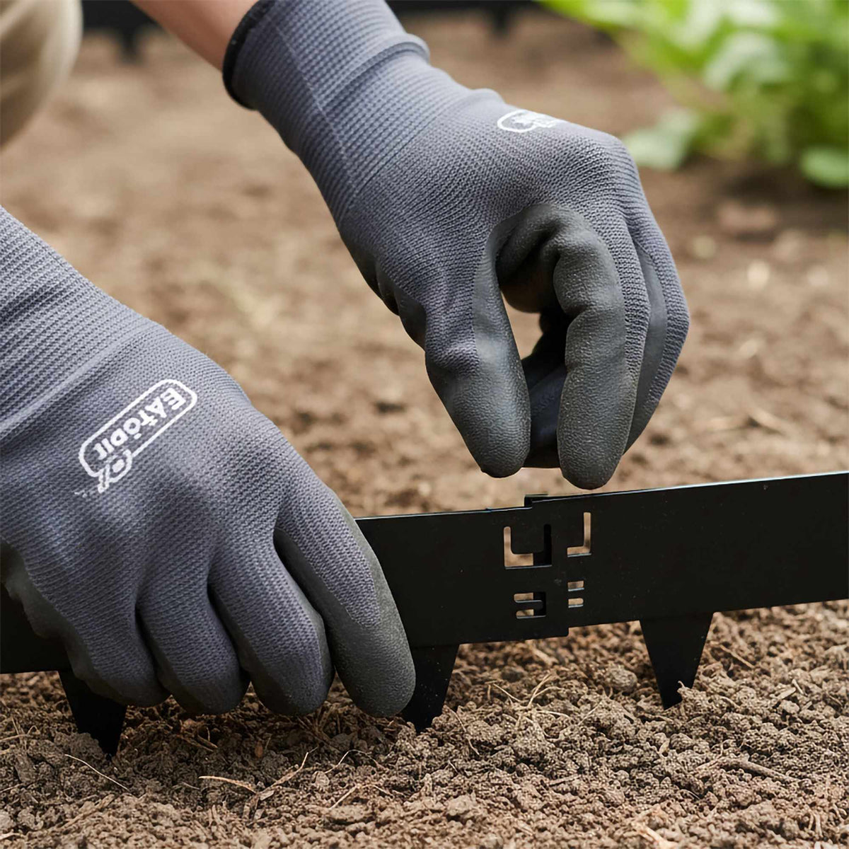 Steel Lawn Edging, Flexible Garden Border, Weed Barrier