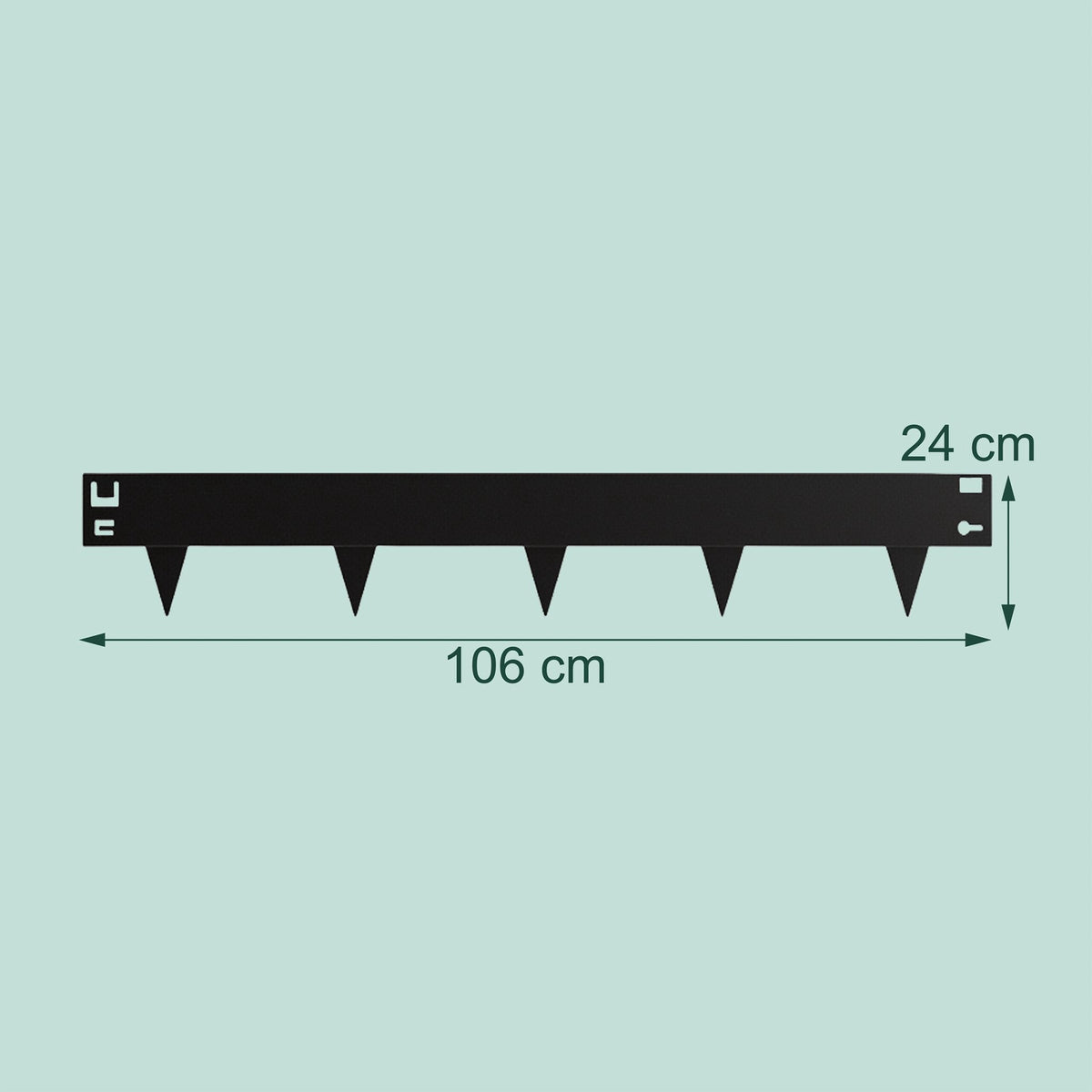 Steel Lawn Edging, Flexible Garden Border, Weed Barrier