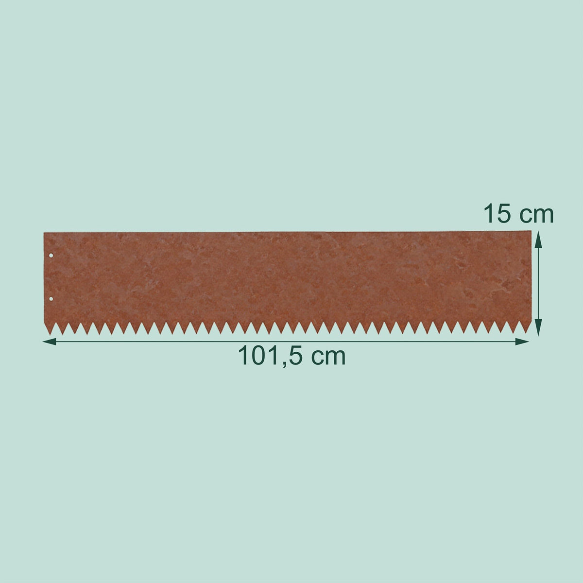 Steel Lawn Edging – Rust Look, Flexible Garden Border