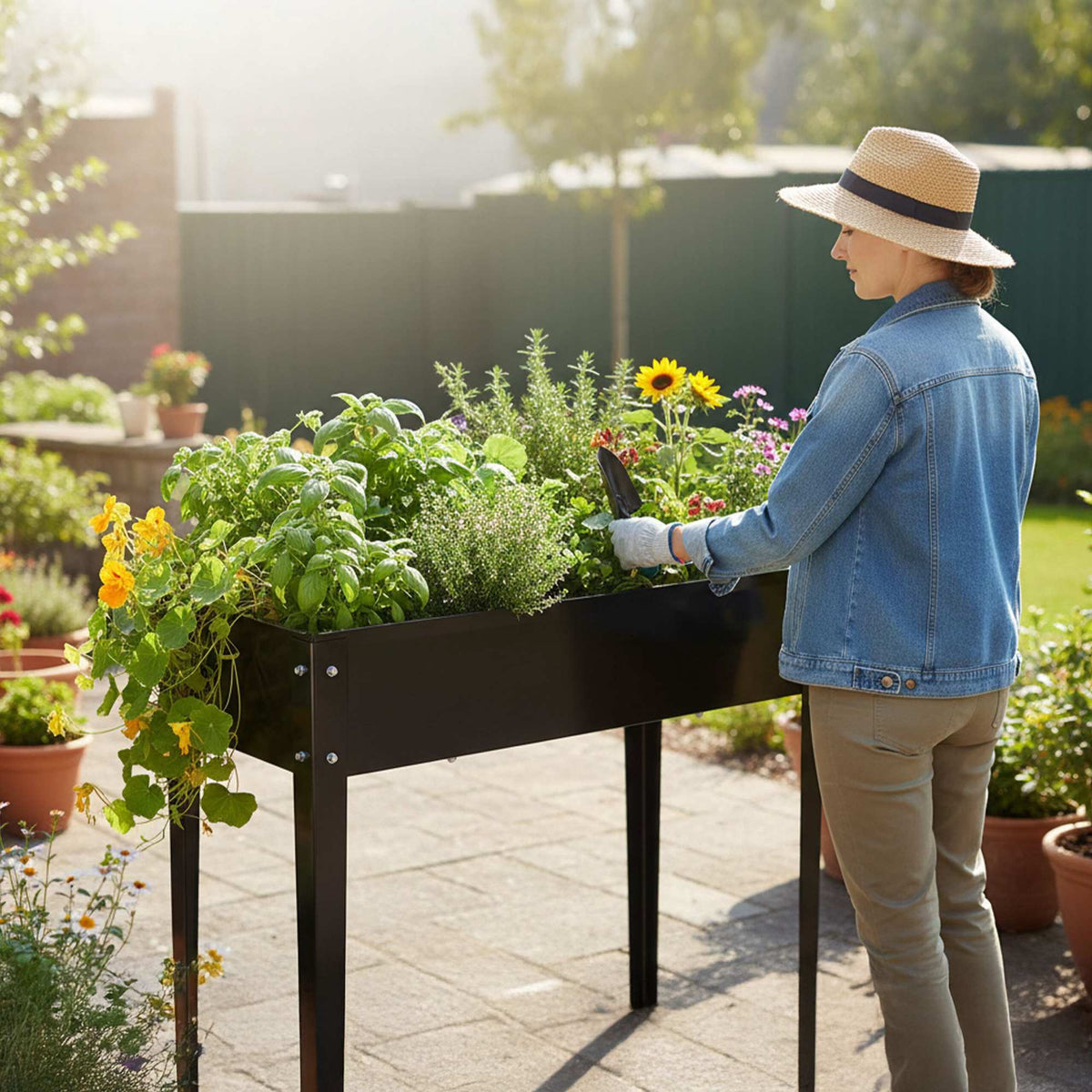 Steel Raised Garden Bed – Rust-Resistant, Outdoor Planter
