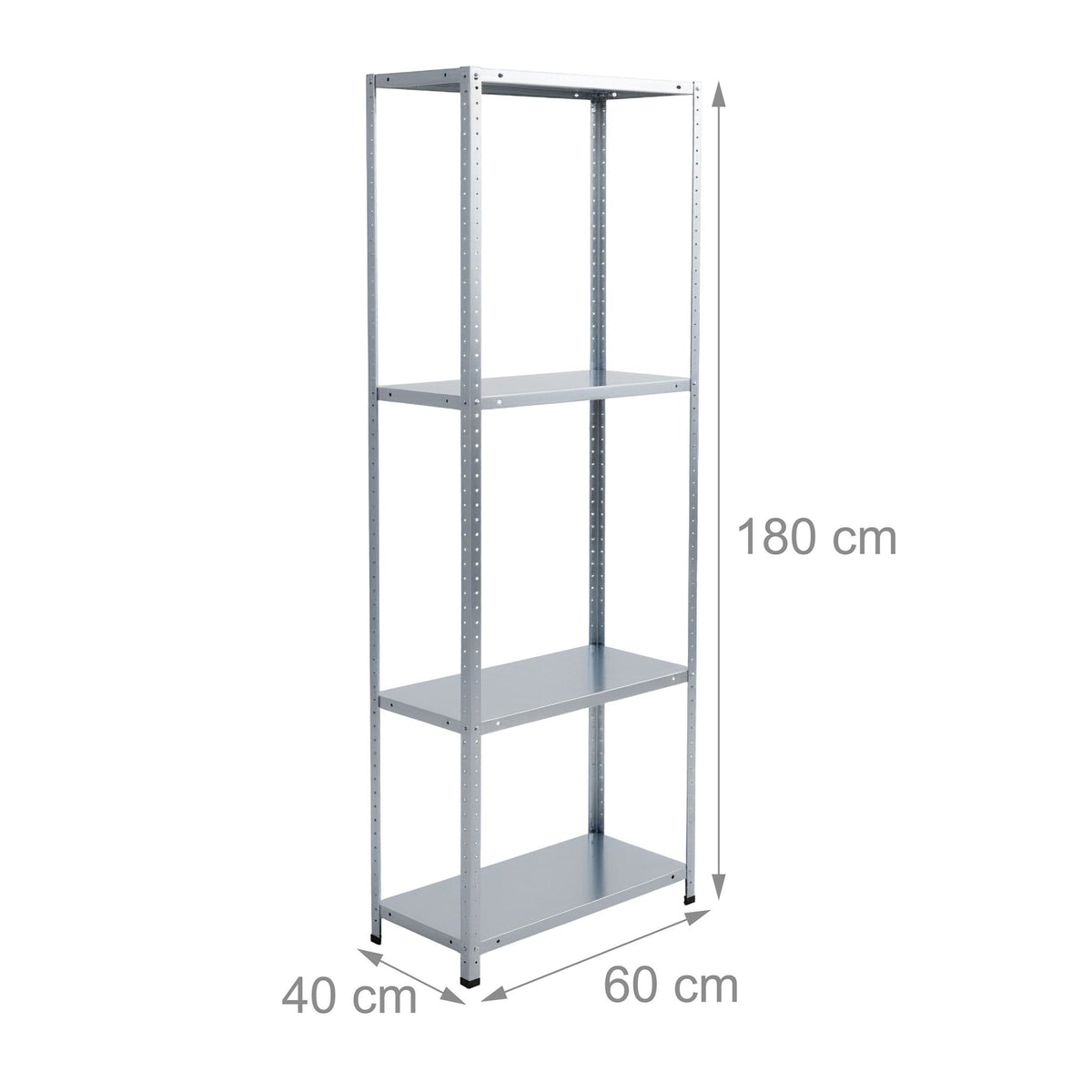 Steel Storage Rack, 160kg Capacity, Galvanised