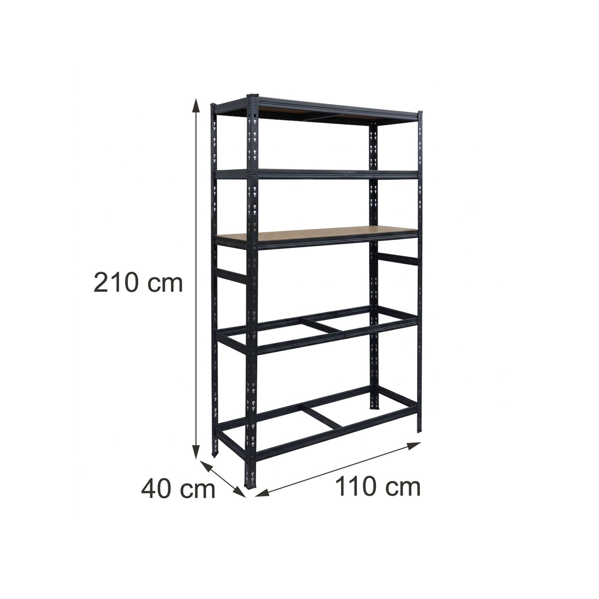Steel Tire Rack, 3 Shelves – Adjustable Spacing