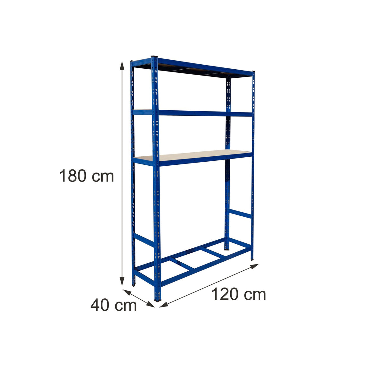 Steel Tyre Rack, 3 Shelves, Adjustable Shelf Spacing