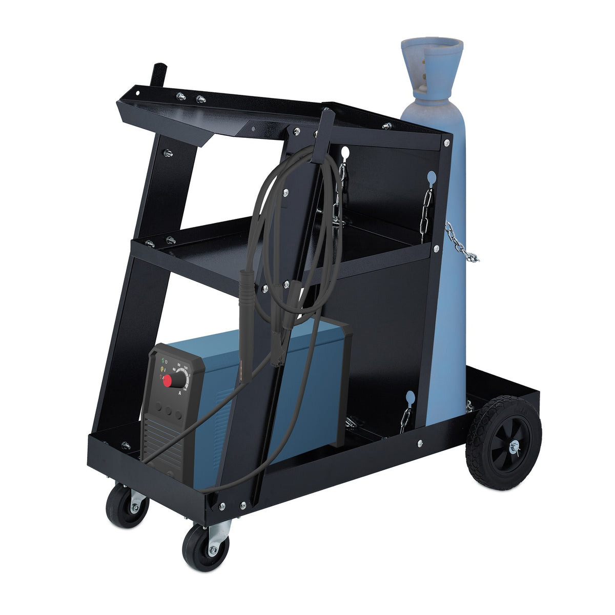 Steel Welding Trolley with Gas Cylinder Storage