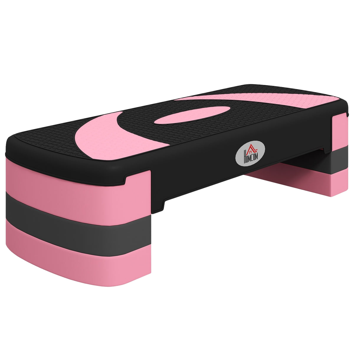 Stepping board, load capacity 150 kg, aerobic stepper, height adjustable, with 3 levels (10/15/20 cm) fitness exercise bike