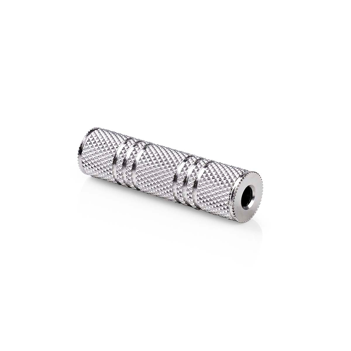 Stereo Audio Adapter | 3.5 mm Female | 3.5 mm Female | Nickel plated | Straight | Metal | Silver | 1 pc. | Box