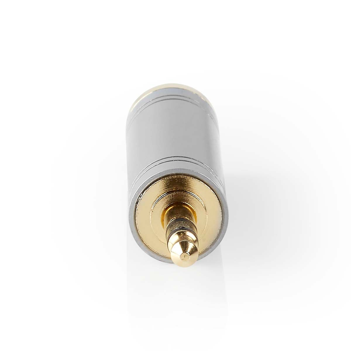 Stereo Audio Adapter | 3.5 mm Male | 6.35 mm Female | Gold Plated | Straight | Metal | Silver | 1 pc. | Box